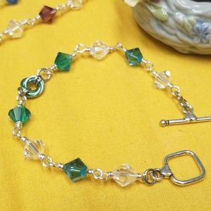 Crystal Rosette Bracelet.